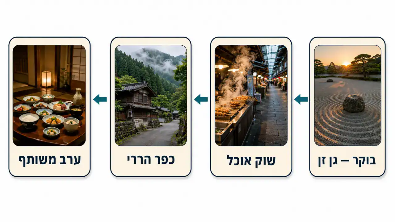האם טיול בוטיק ליפן כולל הליכות בטבע, וכמה זה מאתגר?