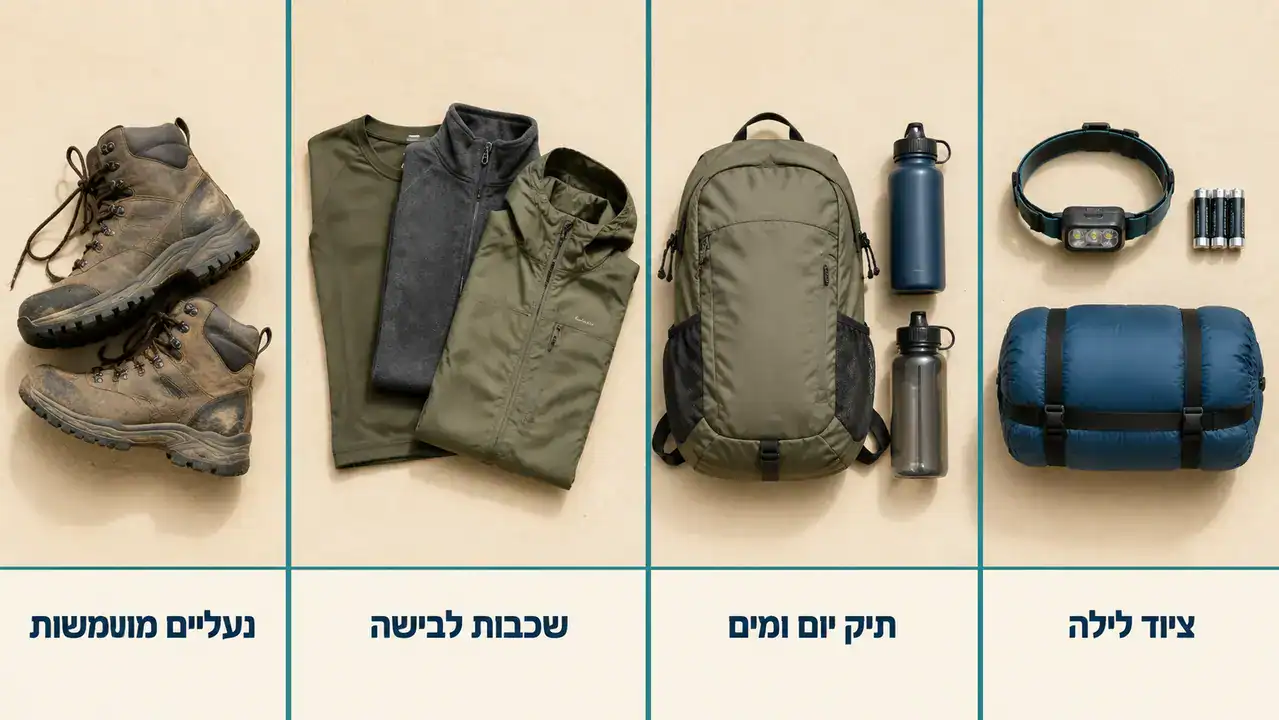 מה אורזים כדי ליהנות ולא לסבול
