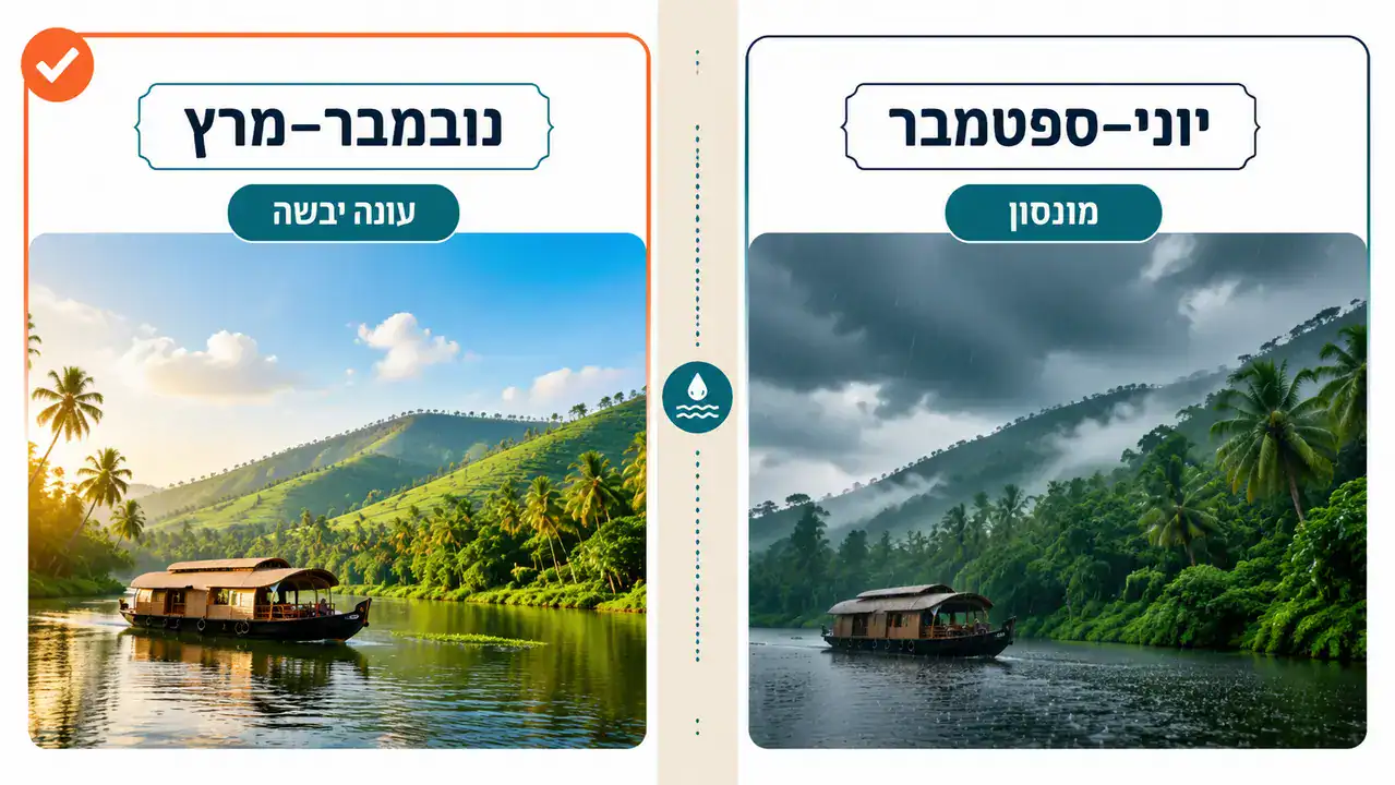 מתי הכי כדאי לצאת מבחינת מזג אוויר