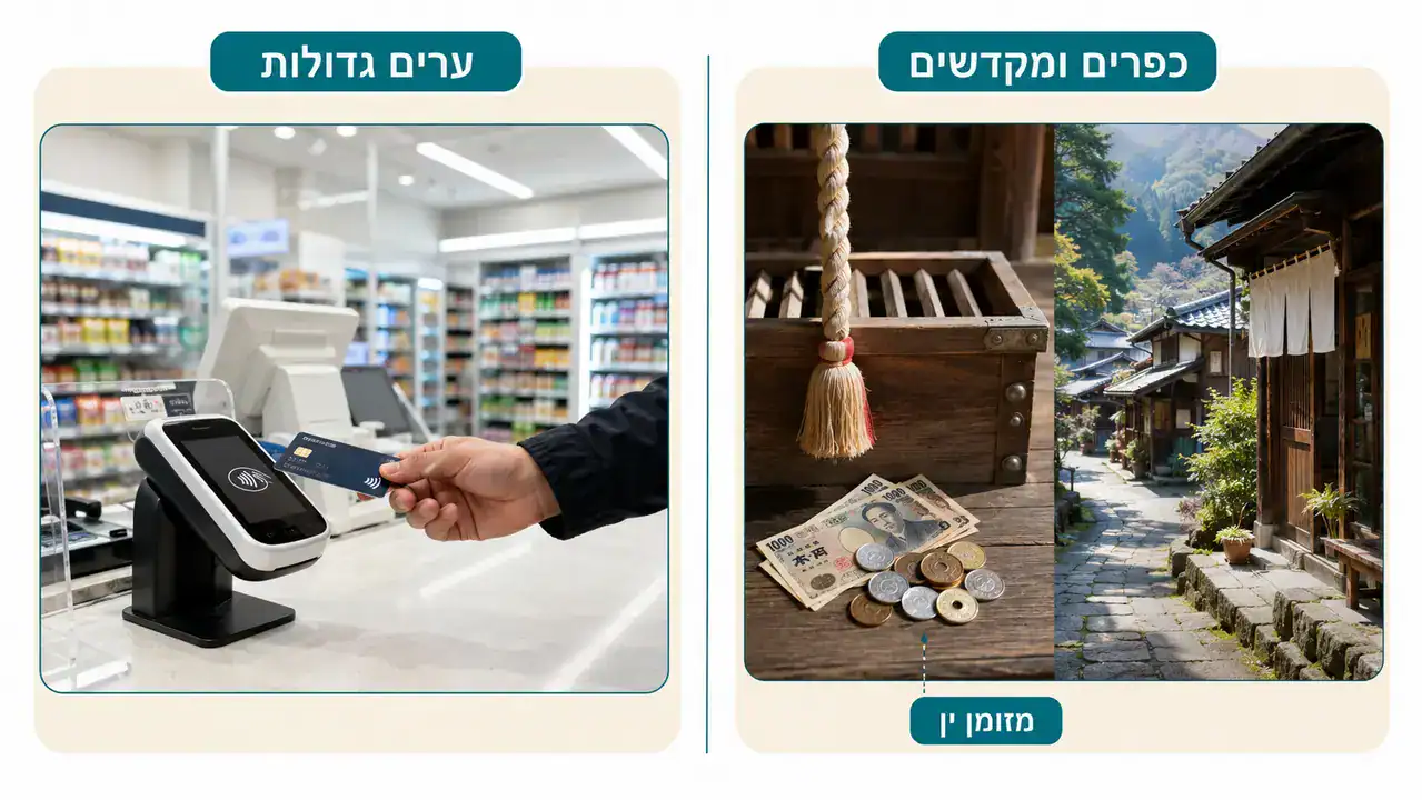 מזומן ביפן, המיתוס והמציאות